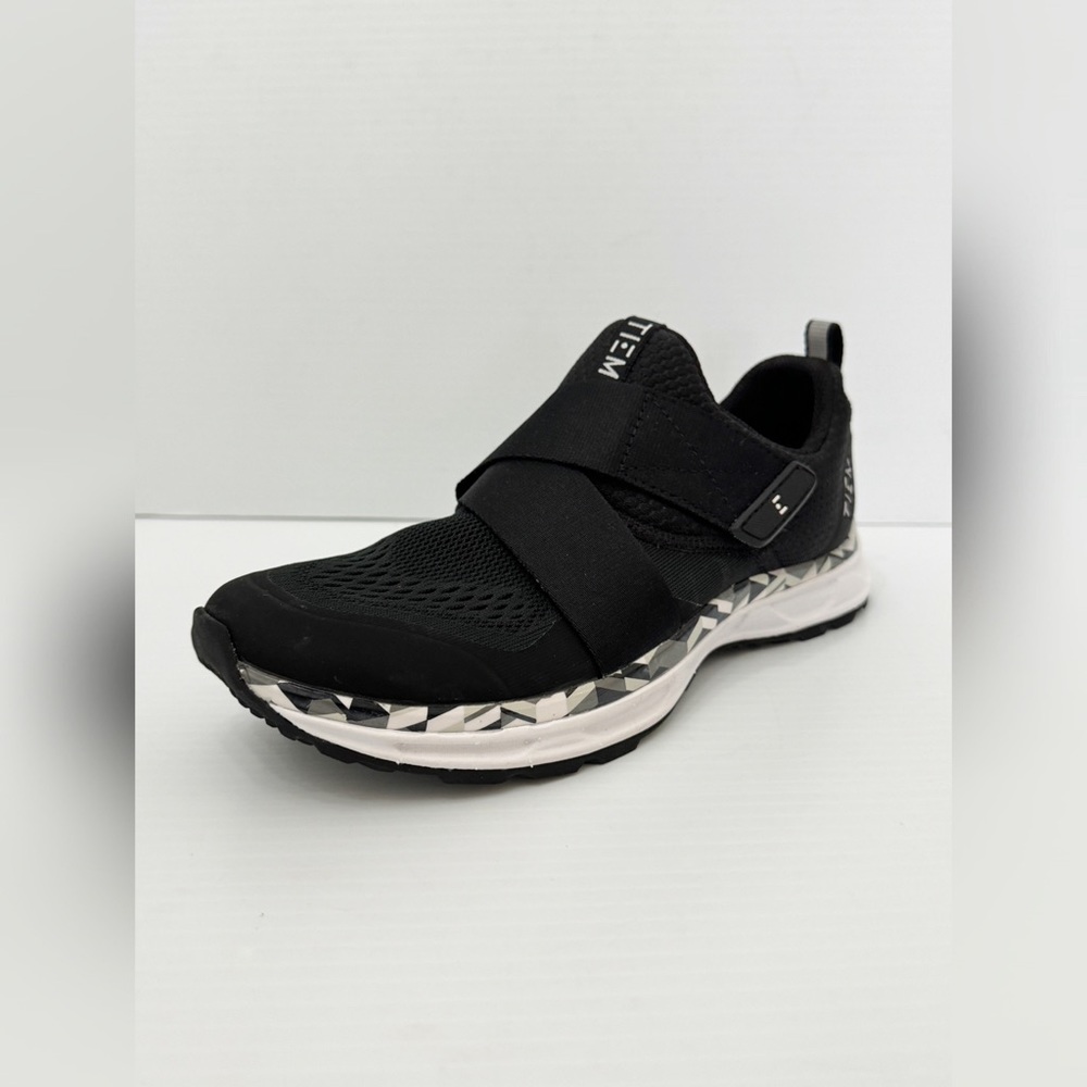 TIEM - Slipstream Cycling Shoes - Black Geometric - 7.5